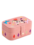 Stych Kids' Velour Unicorn Jewellery Box, Pink Light