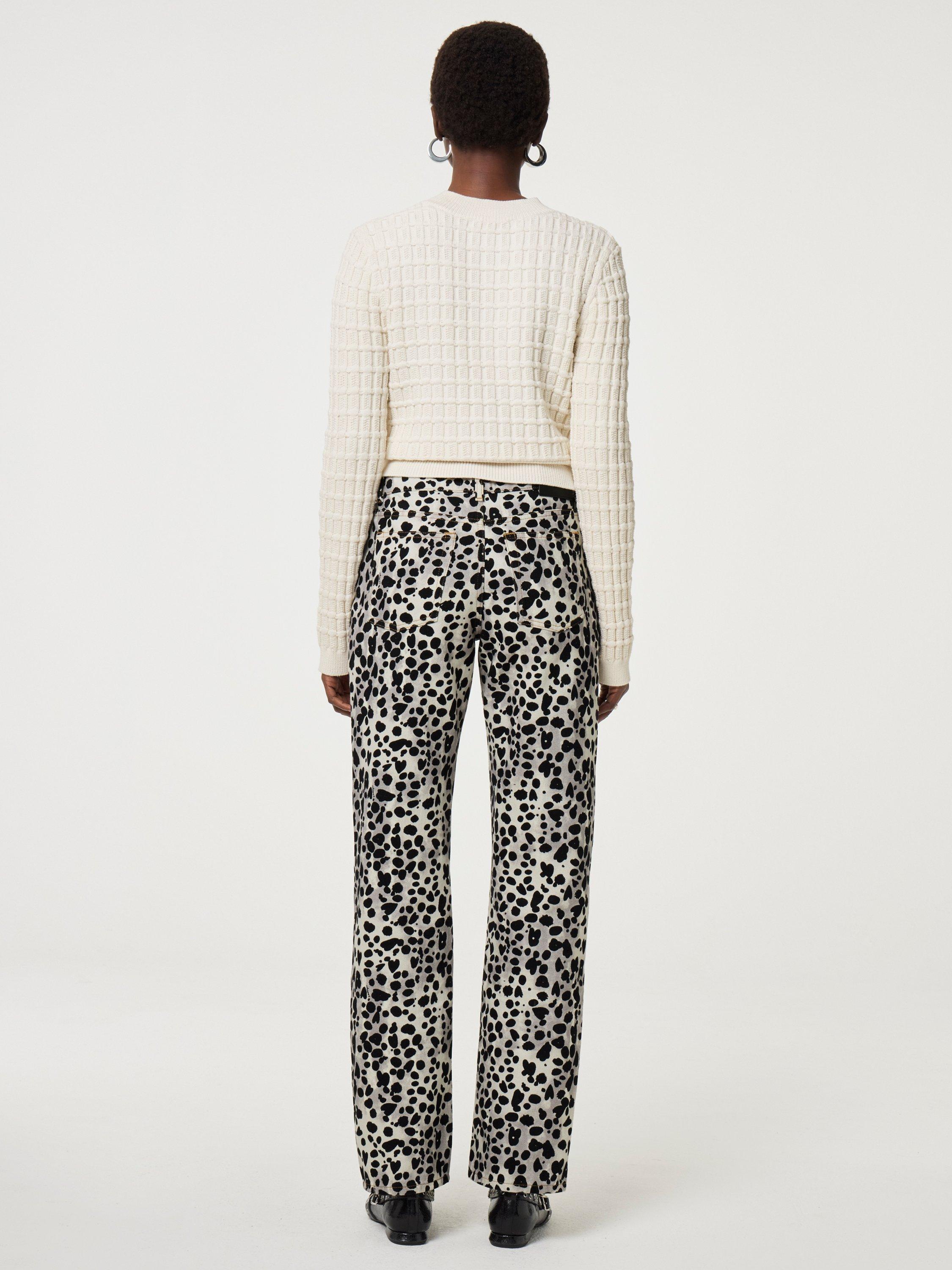 Product image 3 of 3, which shows Fabienne Chapot Quilted Slim Fit Cardigan, White, S