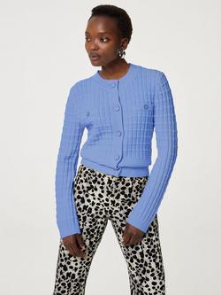 Fabienne Chapot Chin Cardigan, Blue, Blue