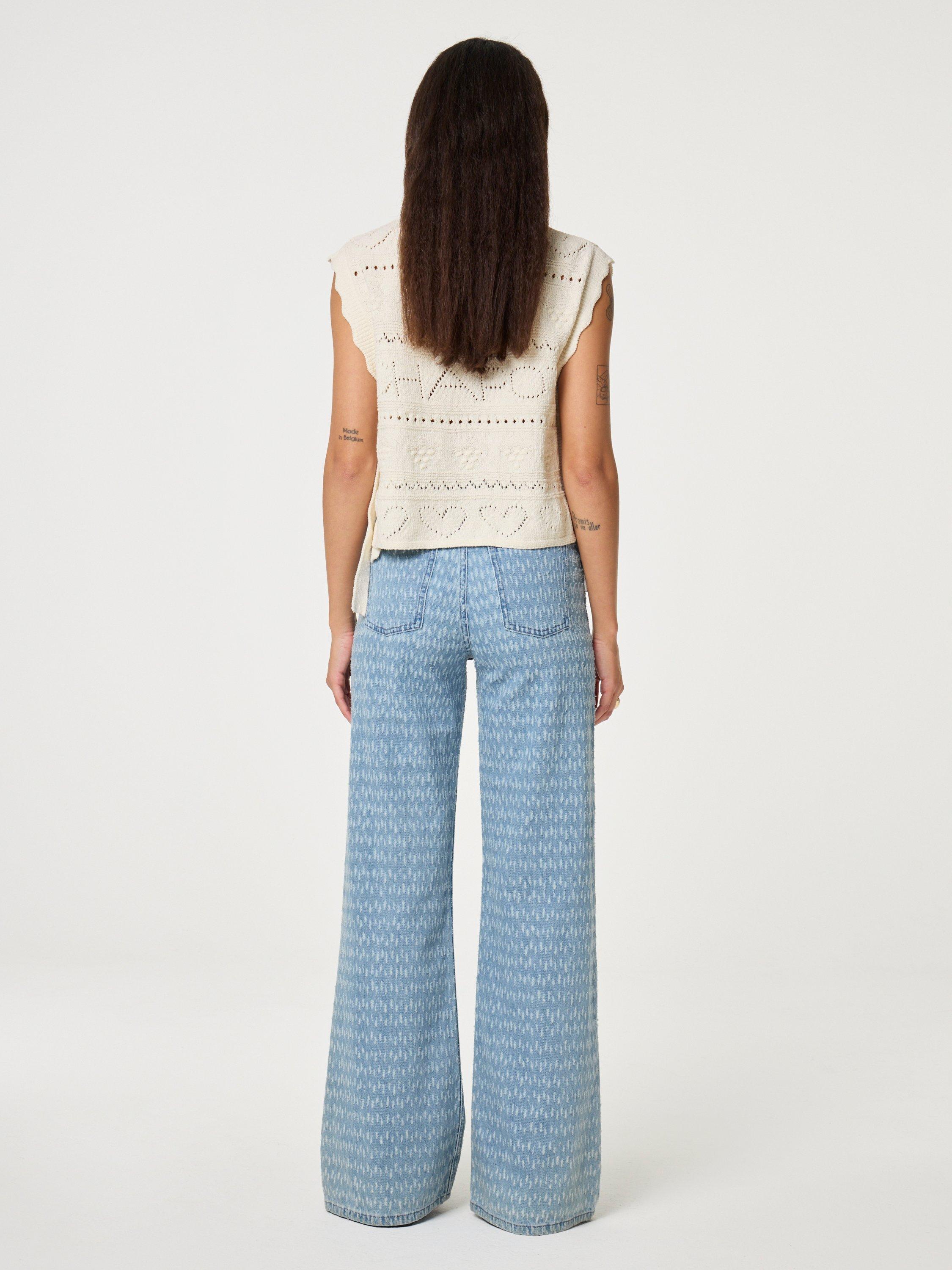 Product image 4 of 6, which shows Fabienne Chapot Kamilla Knitted Top, Cream, S