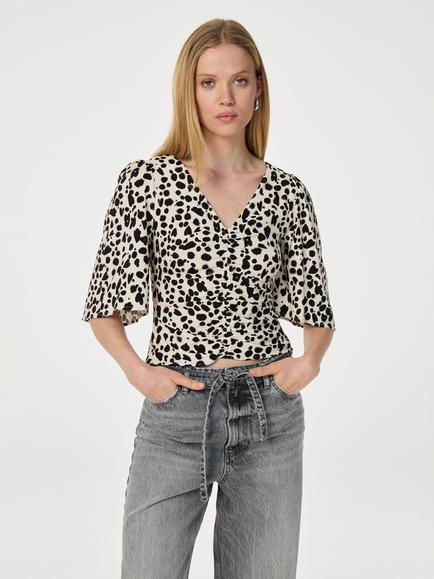 Fabienne Chapot Myrte Top, White/Black - view 2, White/Black