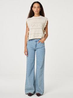 Fabienne Chapot Thea Wide Leg Jeans, Light Blue, Light Blue