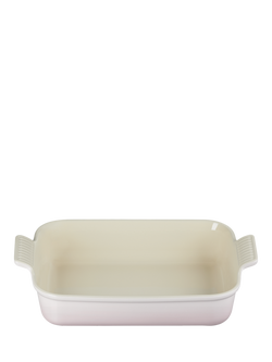 Le Creuset Stoneware Classic Rectangular Oven Dish - view 2, Shell Pink