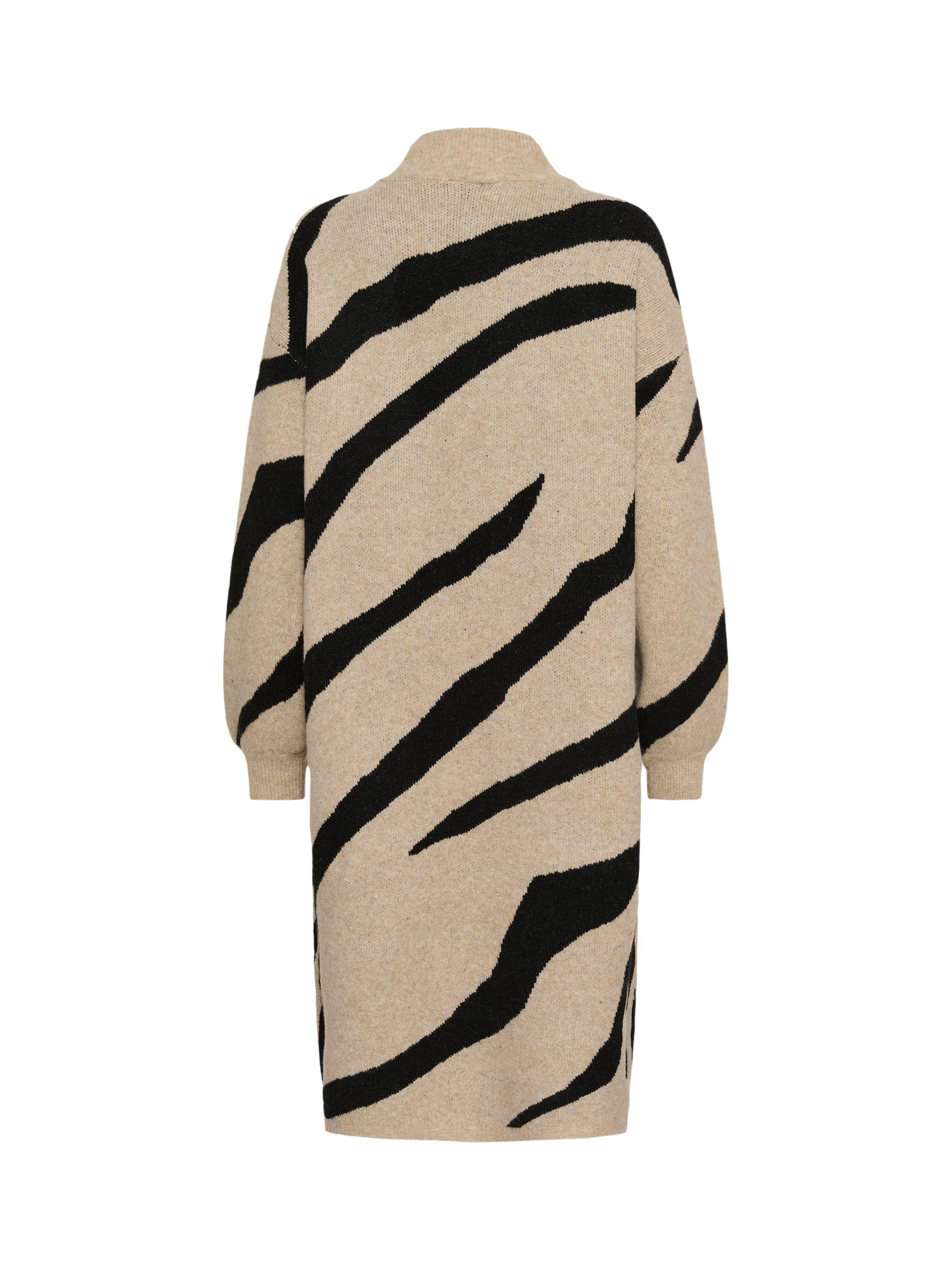 Product image 6 of 6, which shows KAFFE Wilma Stripe Jumper Dress, Black/Beige, XS