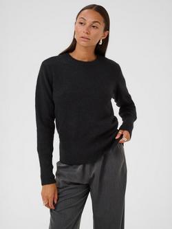 KAFFE KAniel Crew Neck Pullover, Black Deep, Black Deep
