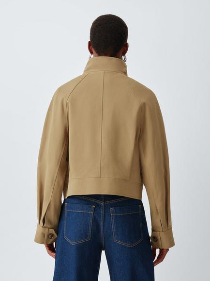 John Lewis Zip Through Utility Jacket, Natural - view 2, Natural