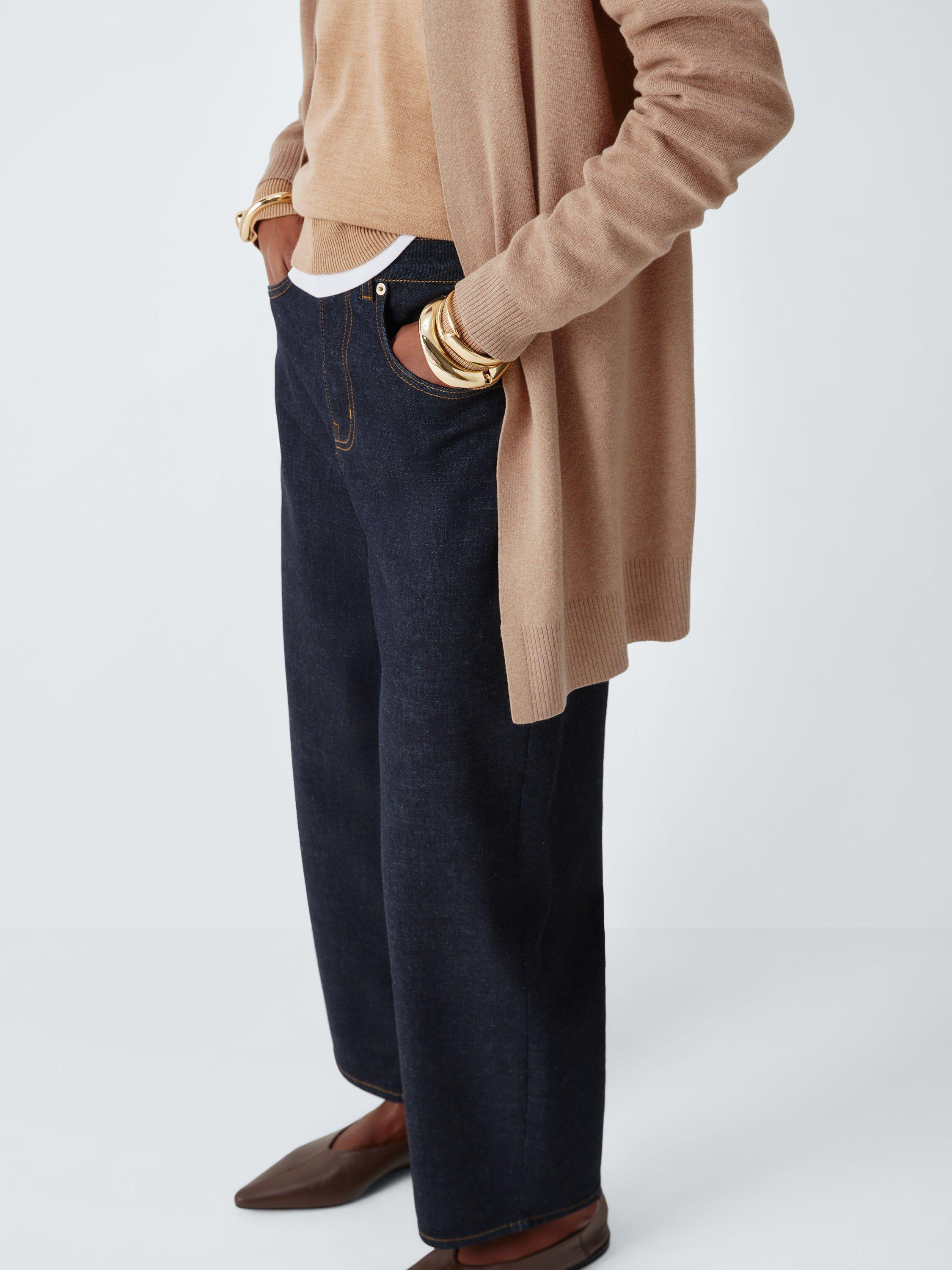 Product image 7 of 7, which shows John Lewis Edge to Edge Cotton Blend Cardigan, Camel, 8