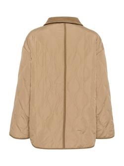 Saint Tropez LoisSZ Long Sleeve Quilted Jacket, Petrified Oak - view 2, Petrified Oak