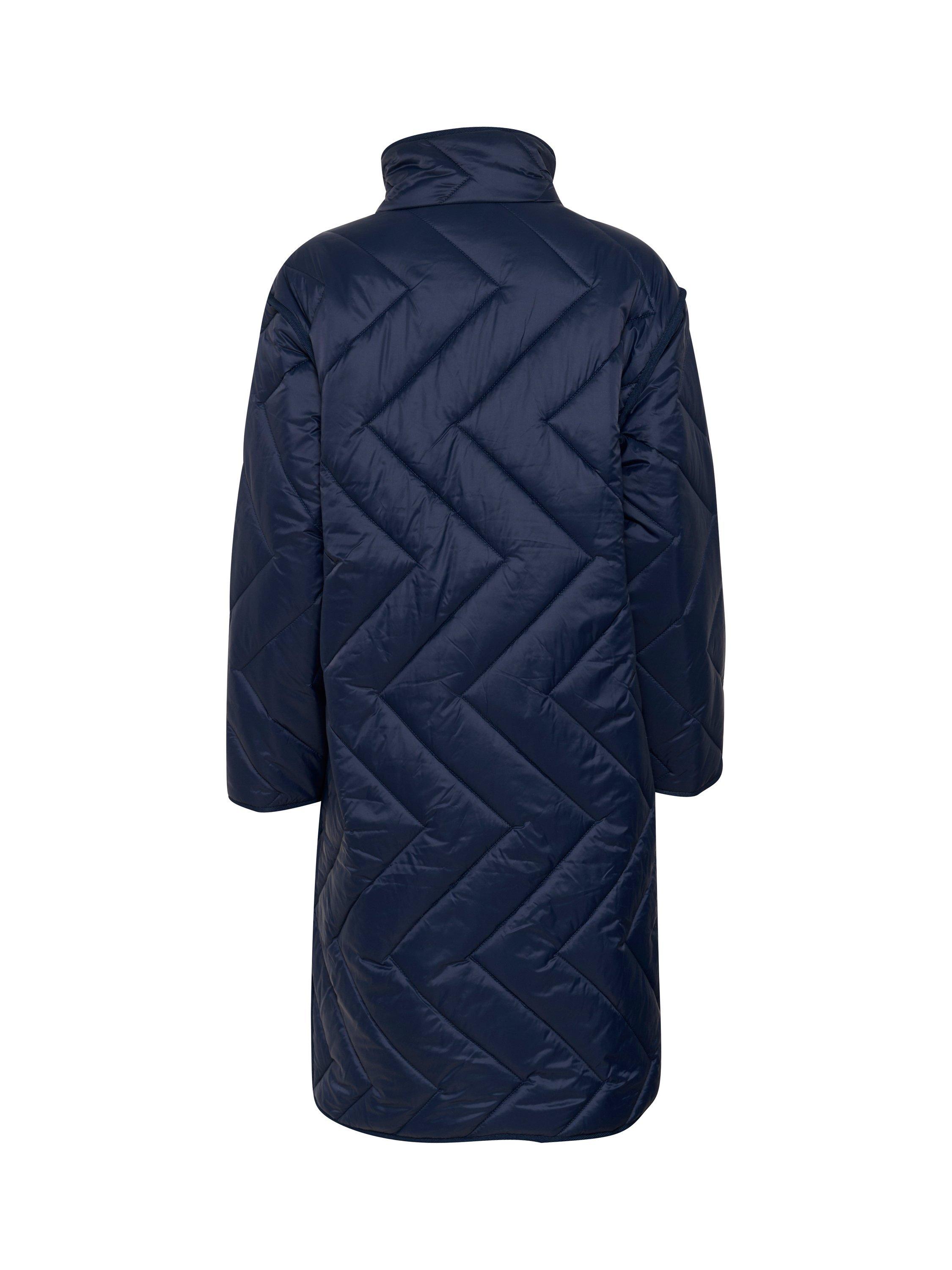 Product image 2 of 2, which shows Saint Tropez Lucinda High Neck Quilted Jacket, Night Sky, XS