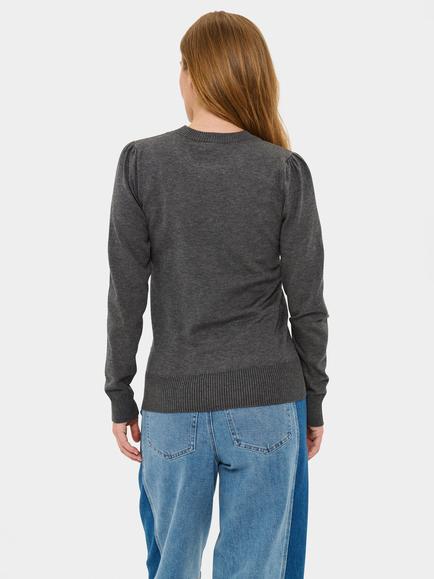 Saint Tropez Mila Jumper - view 2, Grey Iron Melange