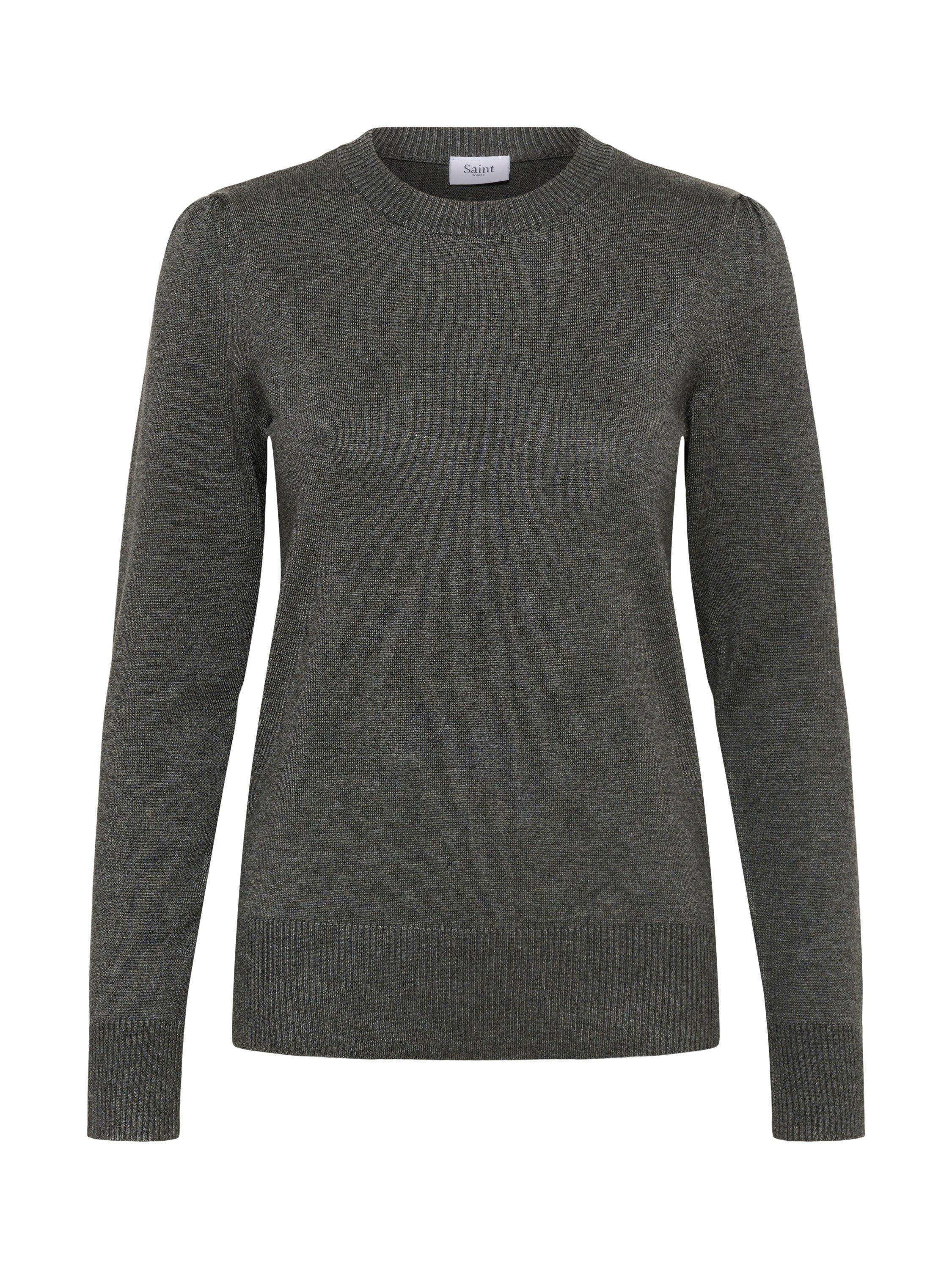 Product image 5 of 6, which shows Saint Tropez Mila Jumper, Grey Iron Melange, XS