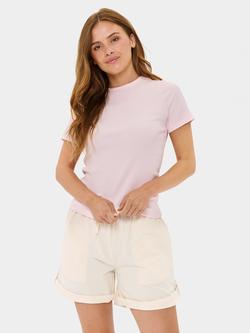 Saint Tropez Aster Organic Cotton Rich T-Shirt, Barely Pink