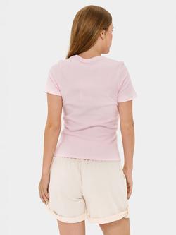 Saint Tropez Aster Organic Cotton Rich T-Shirt - view 2, Barely Pink