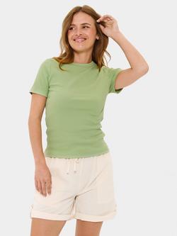 Saint Tropez Aster Organic Cotton Rich T-Shirt, Smoke Green