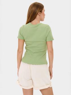 Saint Tropez Aster Organic Cotton Rich T-Shirt - view 2, Smoke Green