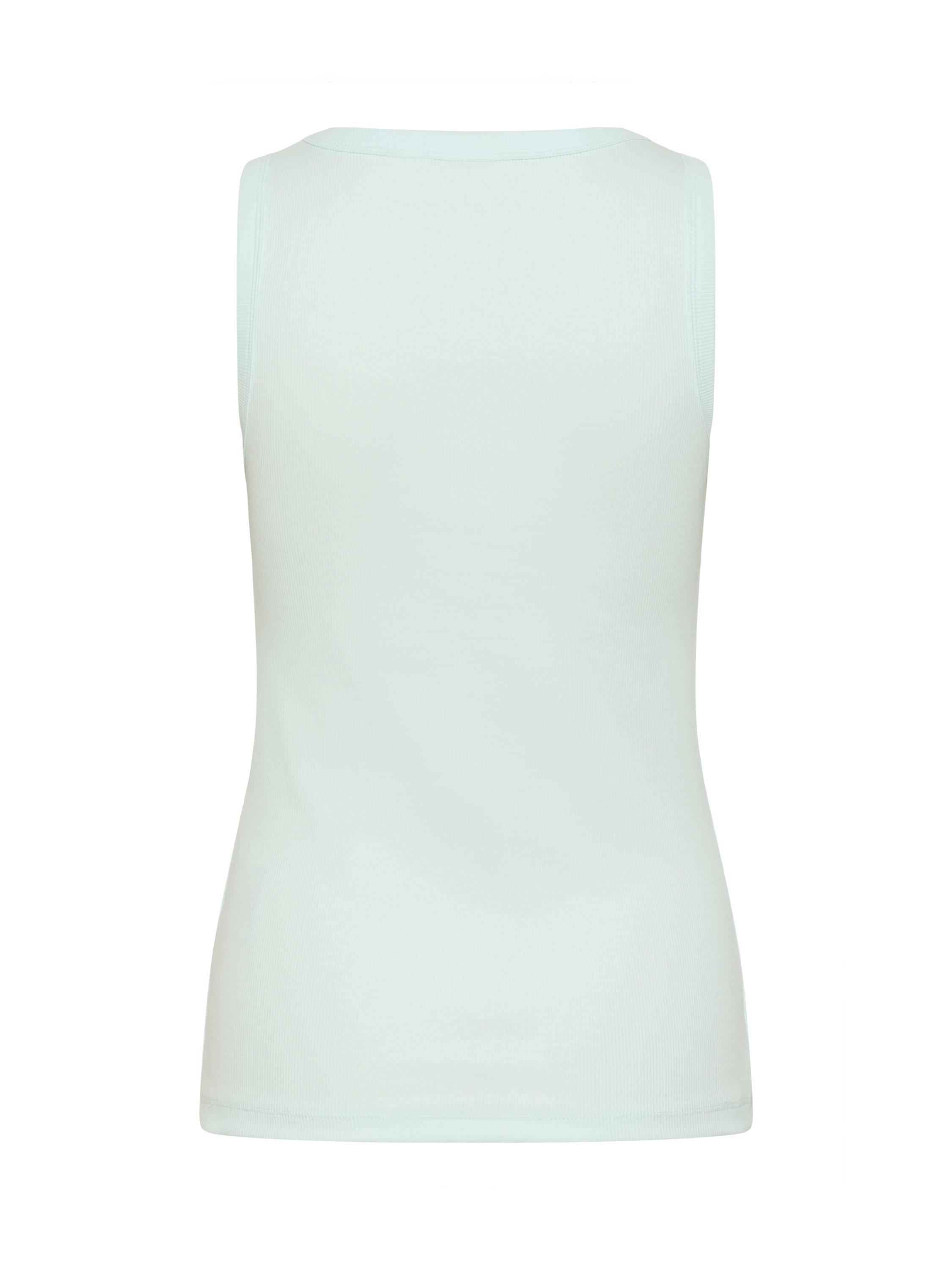 Product image 6 of 6, which shows Saint Tropez Aster Organic Cotton Rich Tank Top, Saltwater Slide, XS