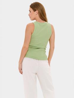 Saint Tropez Aster Organic Cotton Rich Tank Top - view 2, Smoke Green