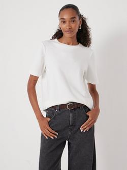 HUSH Cotton Blend Loopback Regular T-Shirt - view 2, White