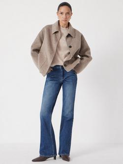 HUSH Eliana Mid Rise Bootcut Jeans, Mid Authentic Blue