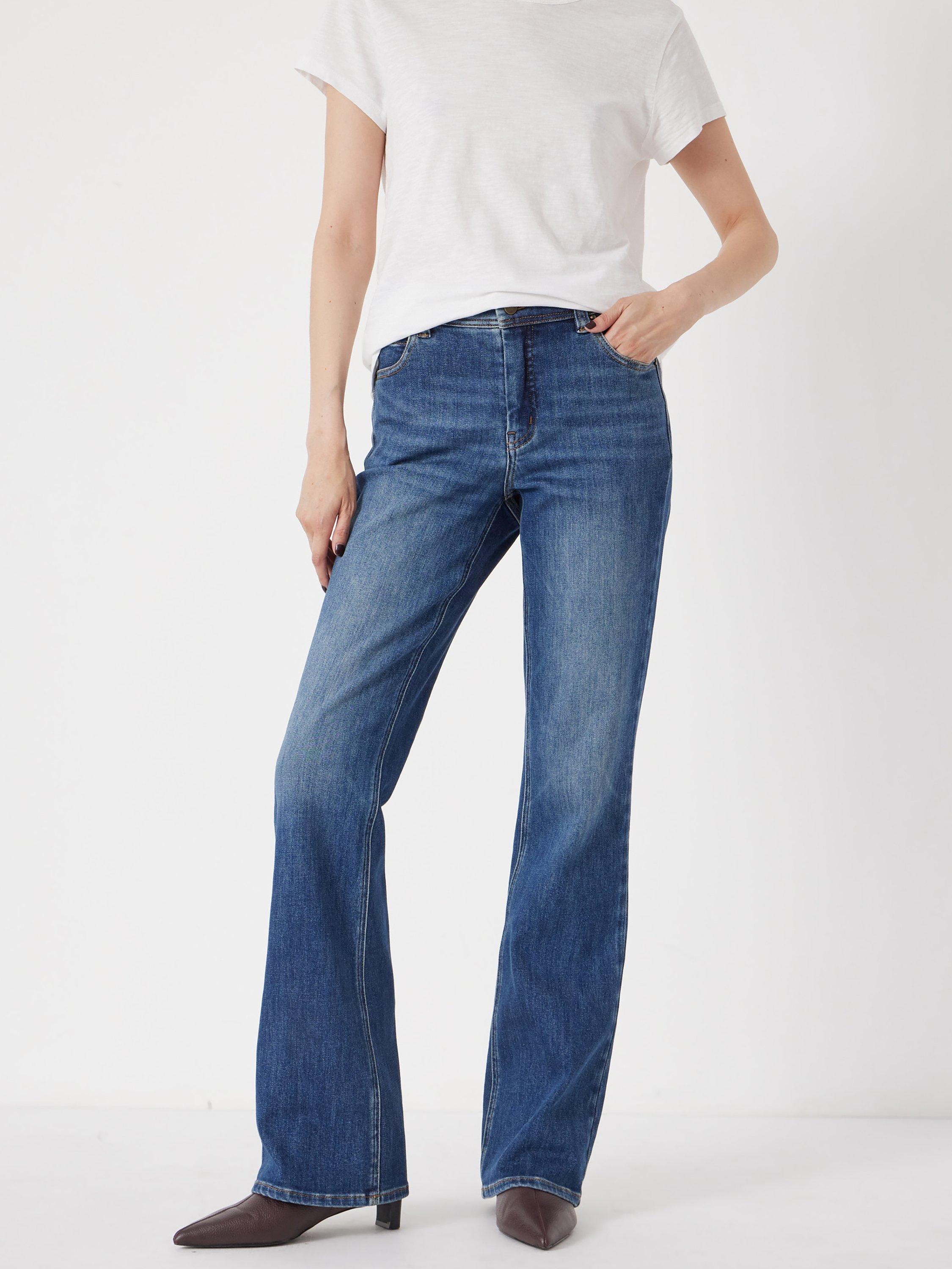Product image 2 of 4, which shows HUSH Eliana Mid Rise Bootcut Jeans, Mid Authentic Blue, 10R