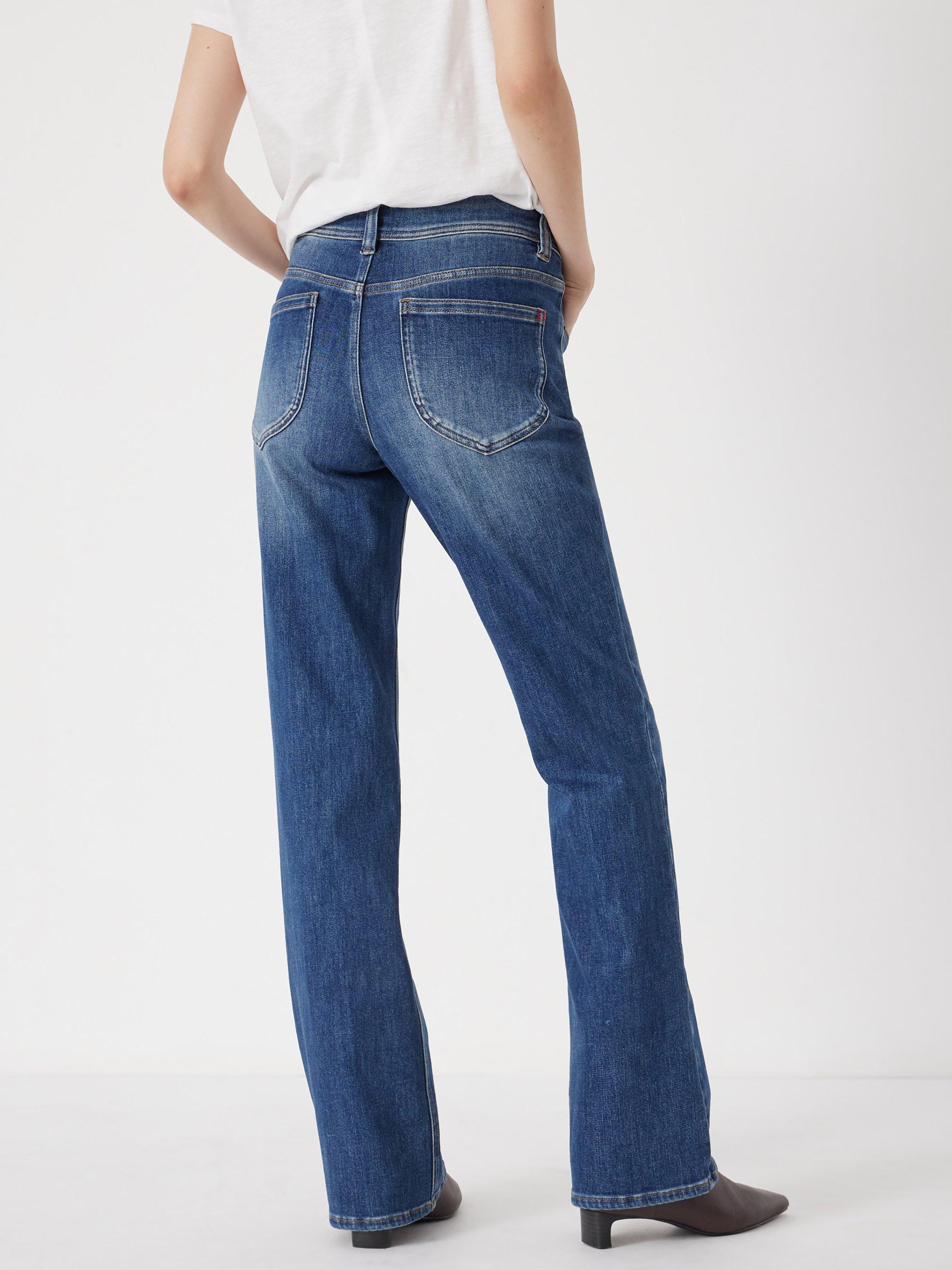 Product image 3 of 4, which shows HUSH Eliana Mid Rise Bootcut Jeans, Mid Authentic Blue, 10R