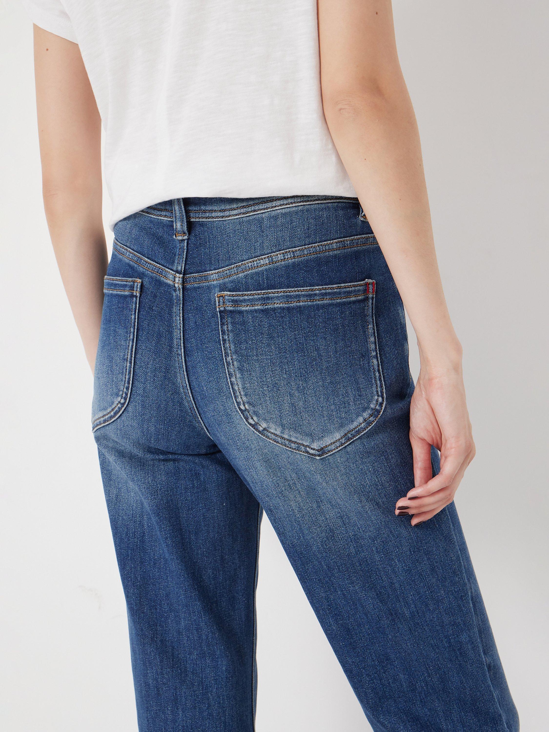 Product image 4 of 4, which shows HUSH Eliana Mid Rise Bootcut Jeans, Mid Authentic Blue, 10R