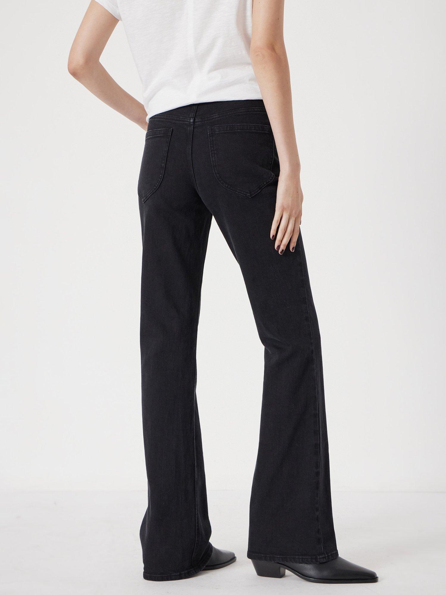 Product image 4 of 7, which shows HUSH Eliana Mid Rise Bootcut Jeans, Washed Black, 4R