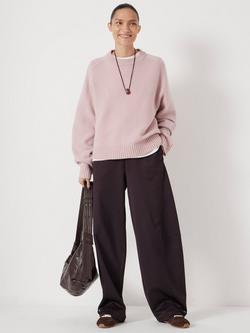 HUSH Nina Merino Wool Cropped Jumper - view 2, Blush Pink