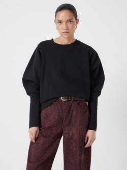 HUSH Puff Cinched Long Sleeved Sweatshirt - view 2, Black