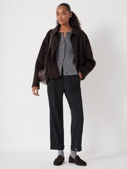 HUSH Pull On Slim Fit Tailored Trousers - view 2, Black