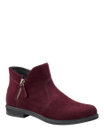 Hotter Ludlow Wide Chic Suede Ankle Boots