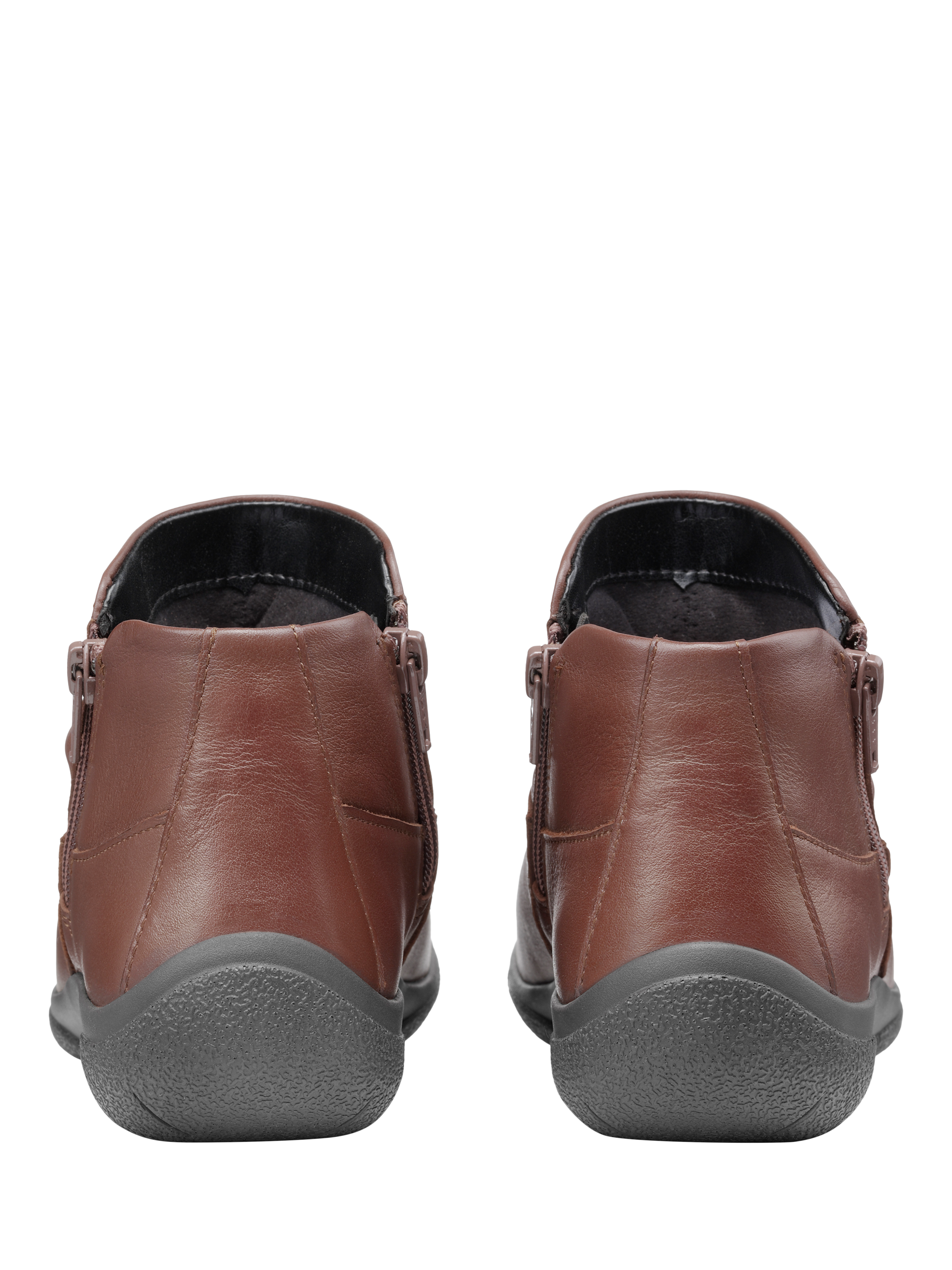 Product image 4 of 4, which shows Hotter Murmur Extra Wide Low Cut Ankle Boots, Walnut, 4XW