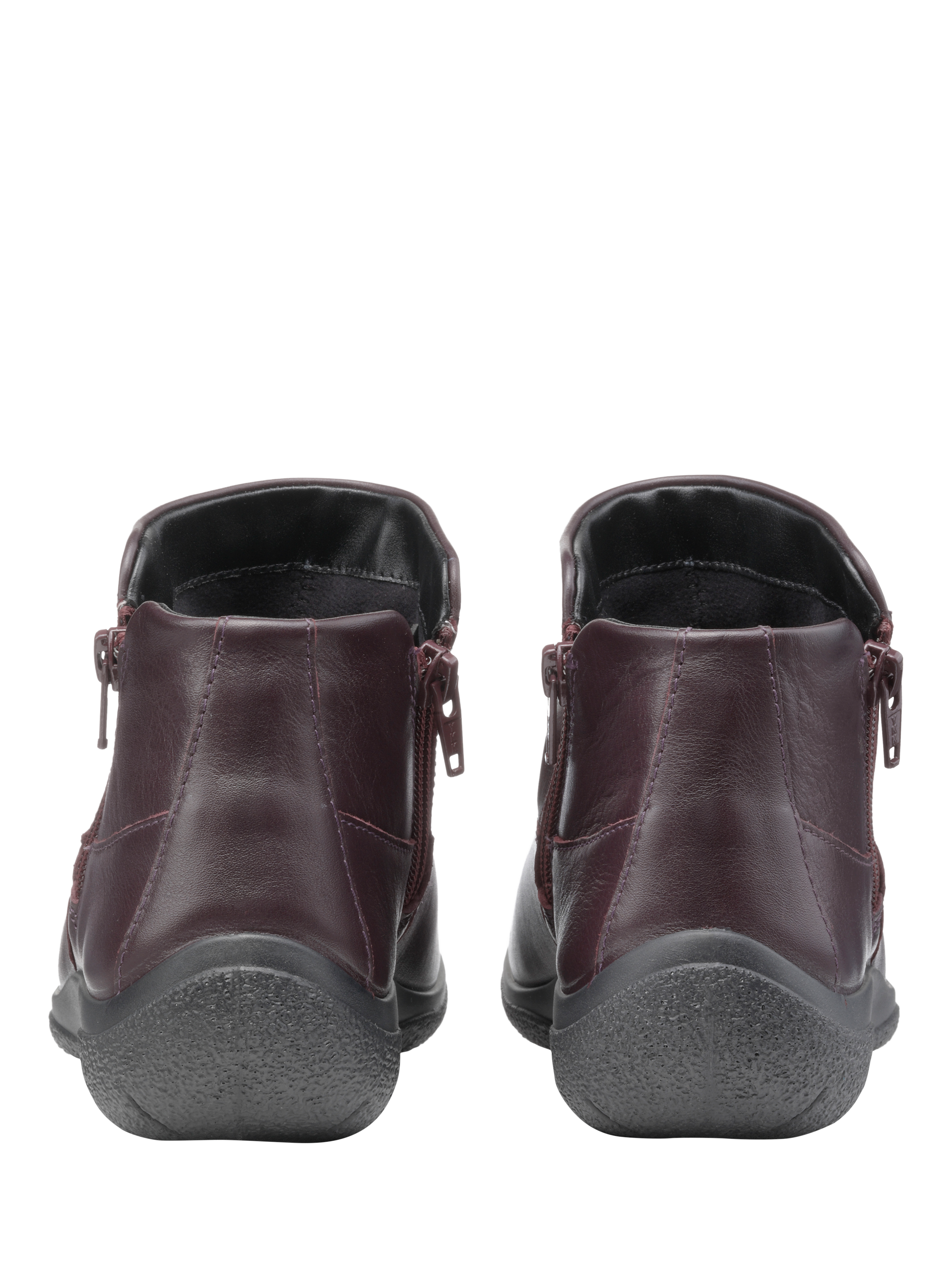 Product image 4 of 4, which shows Hotter Murmur Extra Wide Low Cut Ankle Boots, Wine, 4XW