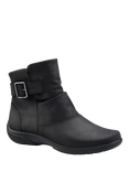 Hotter Rumour Nubuck Ankle Boots, Black