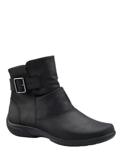Hotter Rumour Nubuck Ankle Boots, Black - view 2, Black