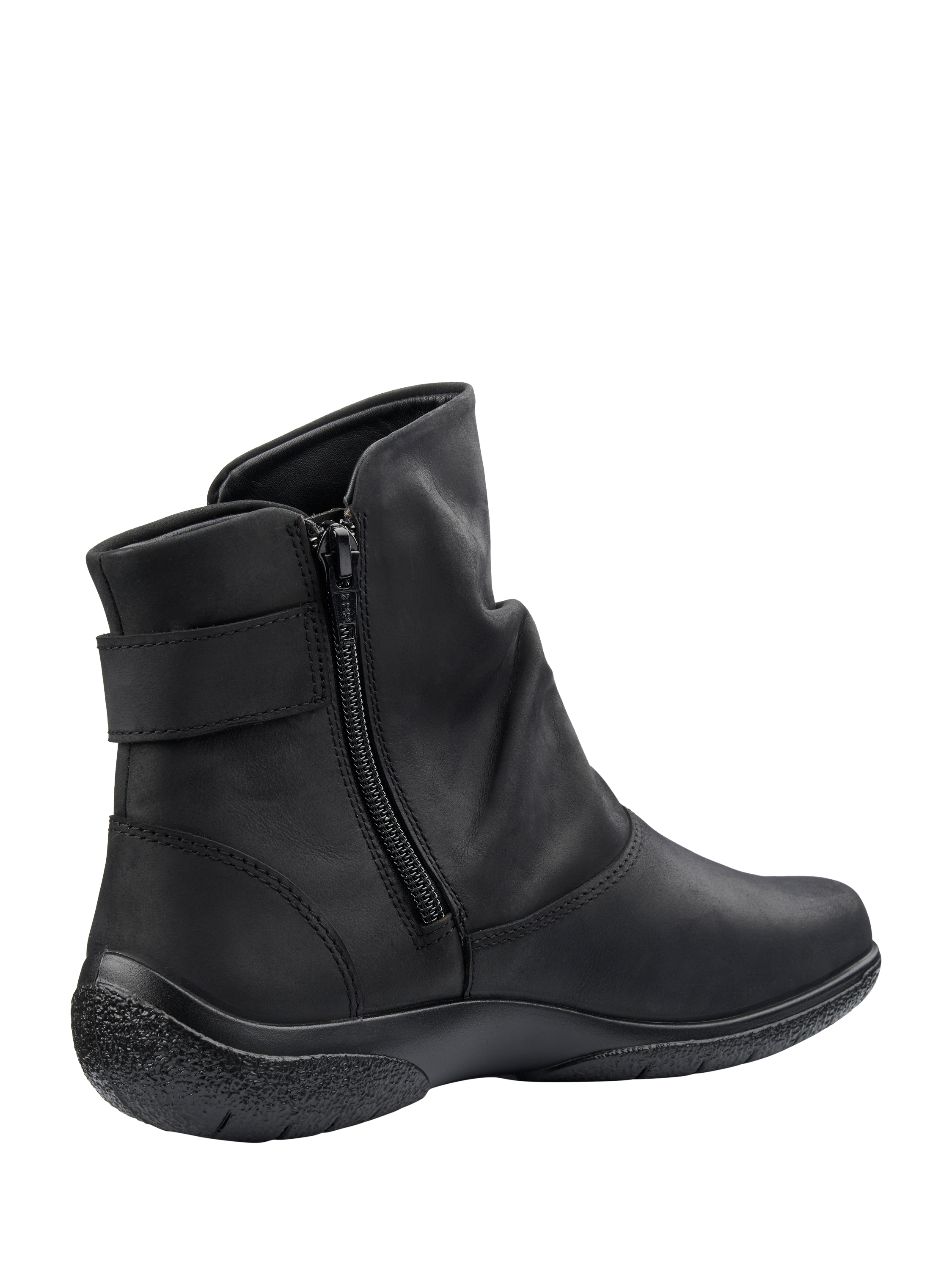 Product image 4 of 5, which shows Hotter Rumour Nubuck Ankle Boots, Black, 3S