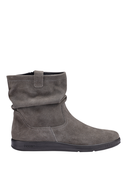 Hotter Sprite Wide Fit Suede Ankle Boots, Smokey Grey, Smokey Grey