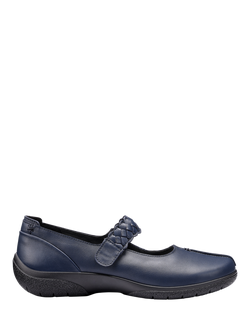 Hotter Shake II Classic Mary Jane Shoes, French Navy