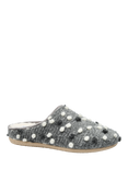 Hotter Dotty Faux Shearling Slippers, Grey