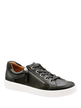 Hotter Chase II Wide Fit Leather Zip and Go Trainers, French Navy