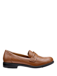 Hotter Dorset Leather Loafers, Rich Tan