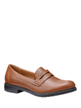 Hotter Dorset Leather Loafers, Rich Tan