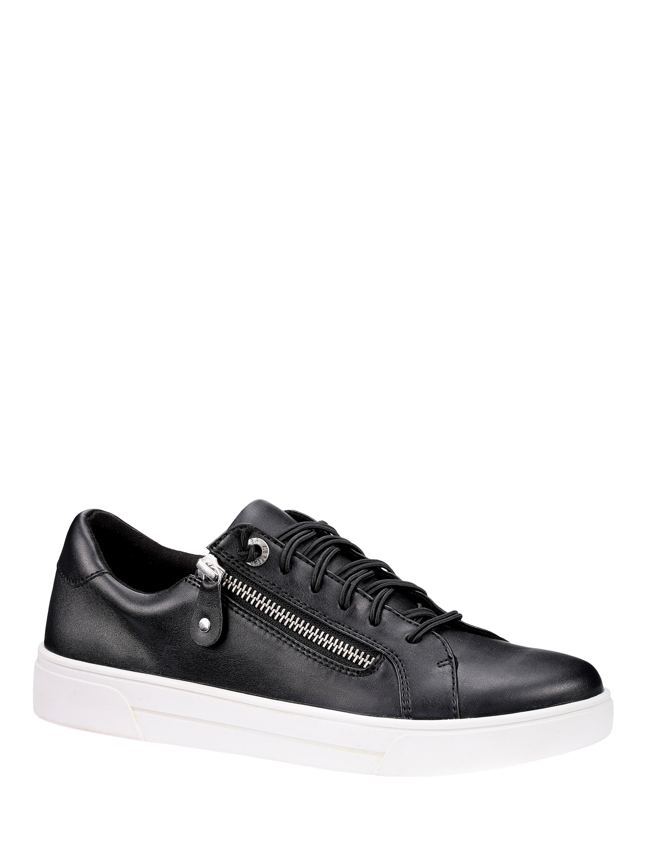 Product image 2 of 4, which shows Hotter Leonie Zip Detail Trainers, Black, 3S