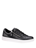 Hotter Leonie Wide Fit Zip Detail Trainers, Black