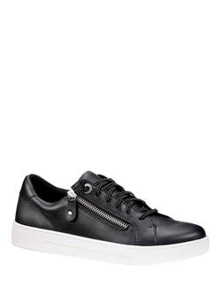 Hotter Leonie Wide Fit Zip Detail Trainers - view 2, Black