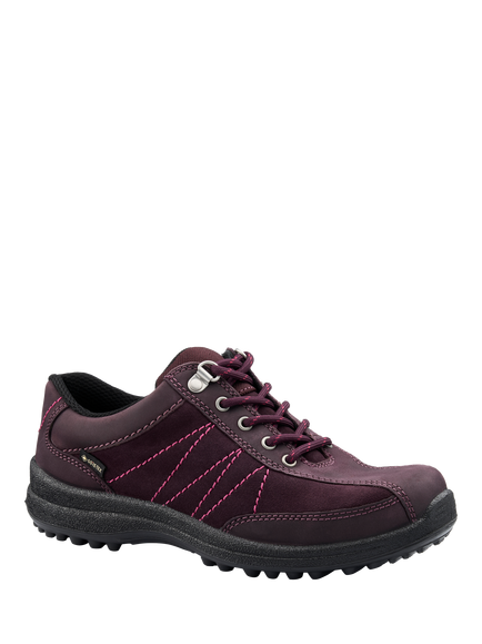 Hotter Mist Wide Fit Gore-Tex Walking Shoes, Wine - view 2, Wine
