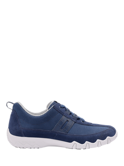 Hotter Leanne II Extra Wide Cushion+ Tech Mesh Lining Trainers, French Navy, French Navy