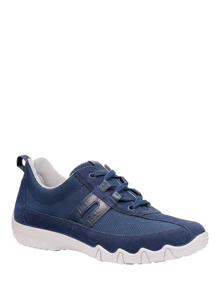 Hotter Leanne II Extra Wide Cushion+ Tech Mesh Lining Trainers, French Navy - view 2, French Navy