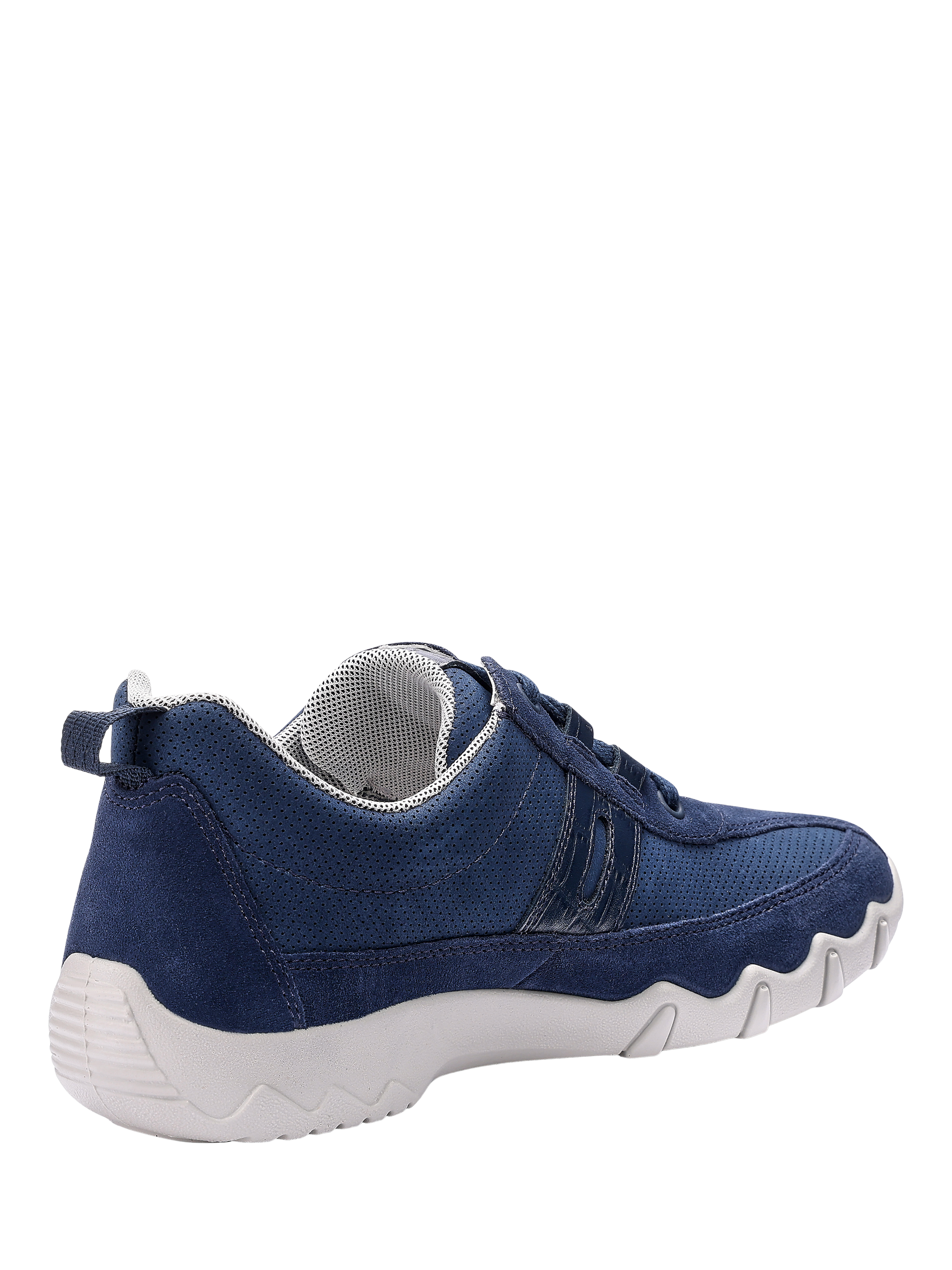 Product image 4 of 4, which shows Hotter Leanne II Extra Wide Cushion+ Tech Mesh Lining Trainers, French Navy, 4XW