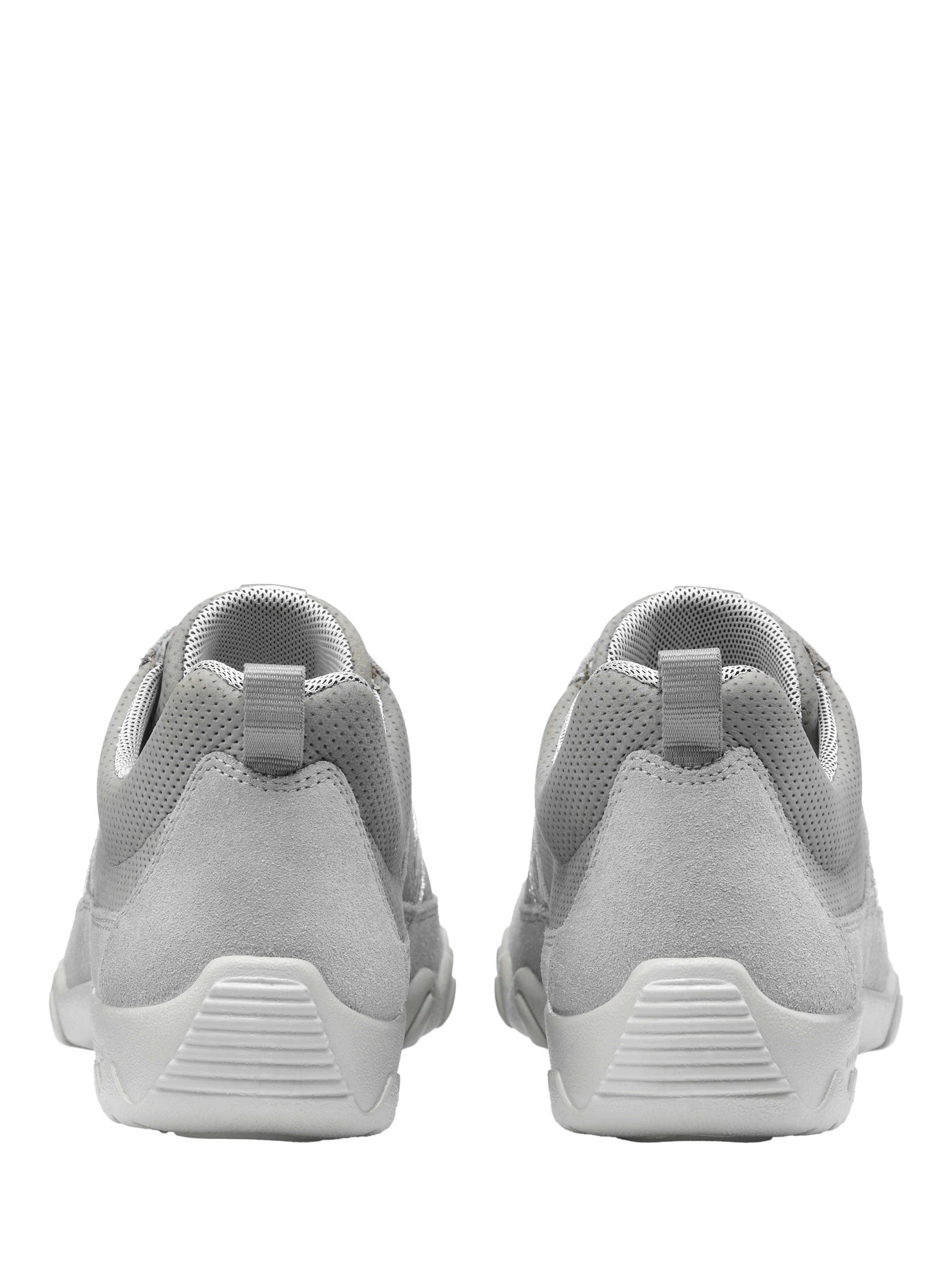 Product image 4 of 4, which shows Hotter Leanne II Extra Wide Fit Suede and Nubuck Trainers, Shell Grey, 4XW